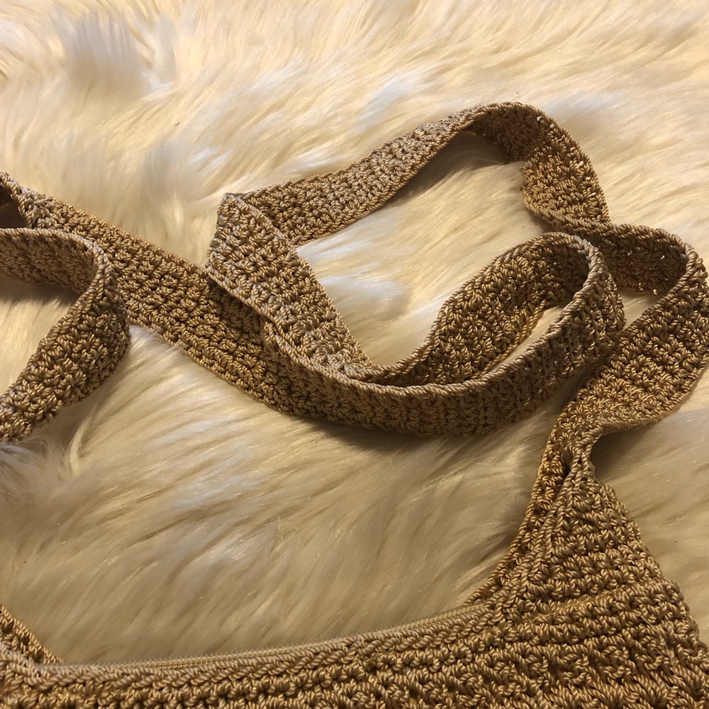 The Sak cream beige crochet crossbody handbag - Picture 4 of 14